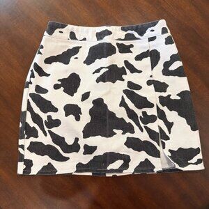 Cow Print Skirt - Cousin Couture - Brand New With Tags